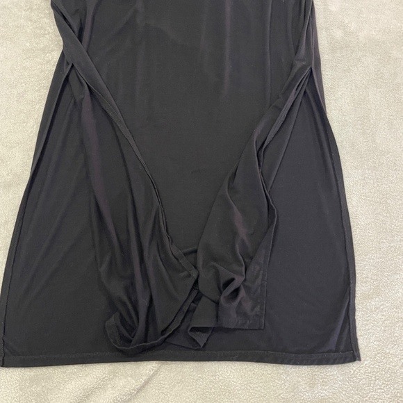 Maternity Long Black Maxi Dress Size Large - Picture 7 of 9